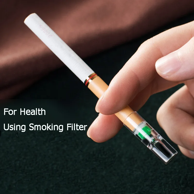 600pcs Set Disposable Smoking Filter Pipe Cigarettes Filter Holder Reduce Tar Cleaning Container Smoking Accessories Acrylic