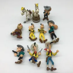 Şanslı Lukes maceraları antik avrupa askerler aksiyon figürü oyuncak 4.5 ~ 8 cm maceraları Asterix çocuklar için oyuncaklar noel