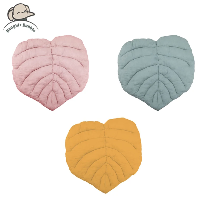 Baby Cotton Leaves Cushion Tapis Enfant Toys mat for children Rug Blanket Rugs Soft Baby Gym Carpet Newborn Kids Gift Room Decor