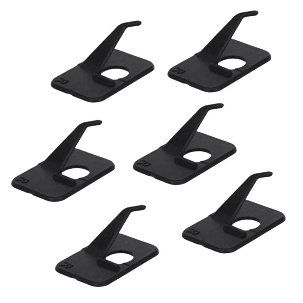 6 Pieces Hunting Archery Recurve Bow Plastic Adhesive Arrow Rest