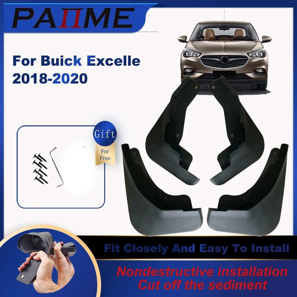 4 PCS Car Mud Flaps Fits For BUICK EXCELLE 2018 2019 2020 2021 Mudguard Splash Guards Fender Mudflaps Auto Accessories YC101176