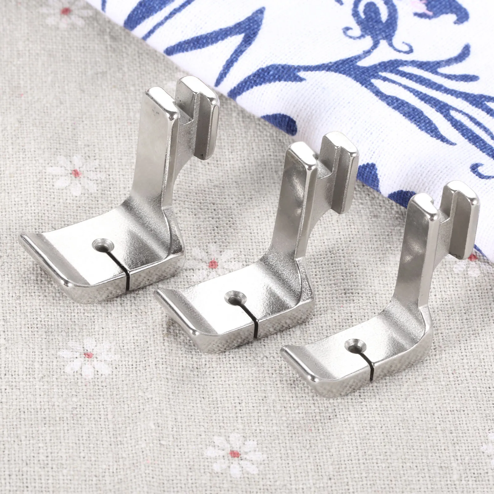 Double Piping Foot Steel Industrial Single Needle Sewing Machine double welt cord presser 1/8\