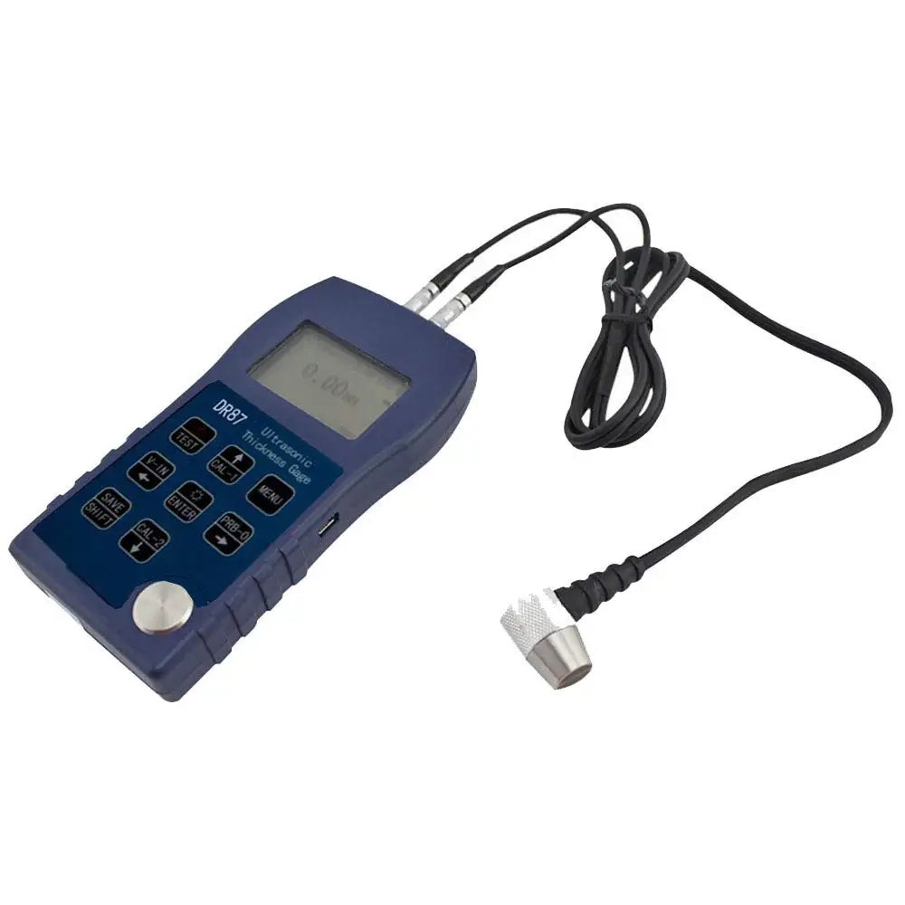 Digital Ultrasonic Thickness Gauge Meter Through Coating for Material Glass and Steel Measuring Range 3 to 25mm