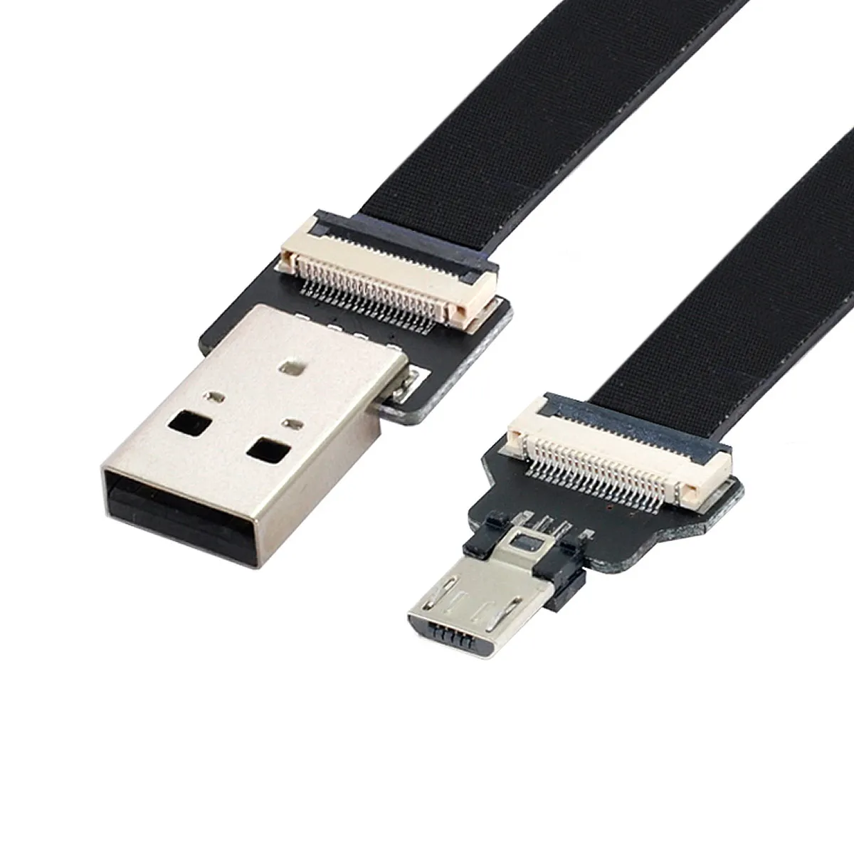 

FPC Micro USB cable USB 2.0 Male to Micro USB 5Pin Male Data Flat Slim FPC Cable for FPV & Disk & Phone