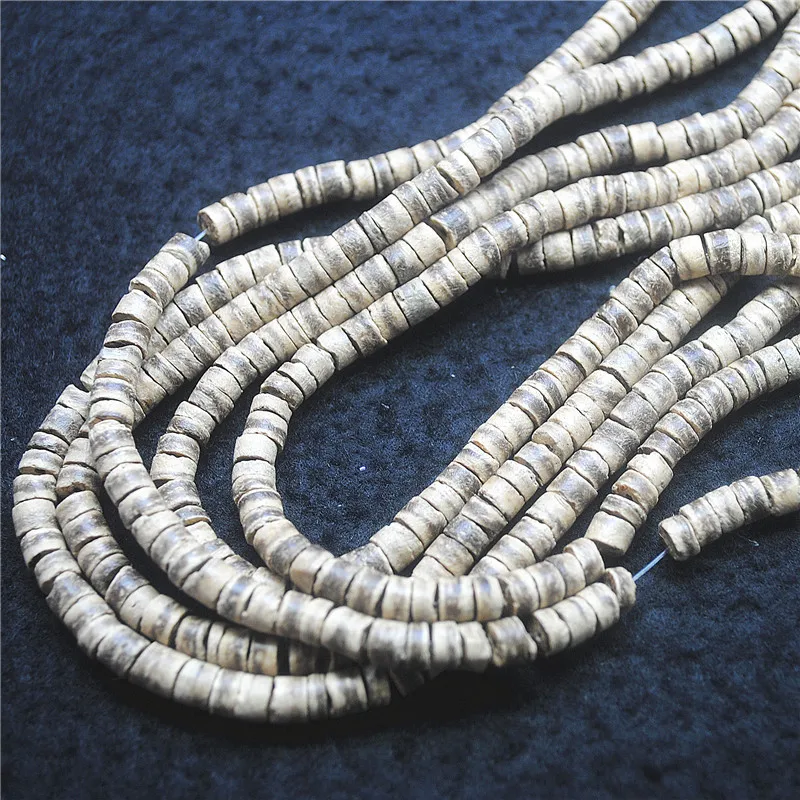 2 String 60CM Length Nature Coconuts Shell Disc String 5-6MM For Fashion DIY Beads Accessories Best Selling For Love Items