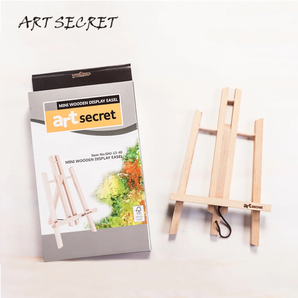 Artsecret Solid Beech Natural Wood Painting Warnish Easel SHJ-13-40 Watercolor Oil Acrylic Art Artist Tool Supplies