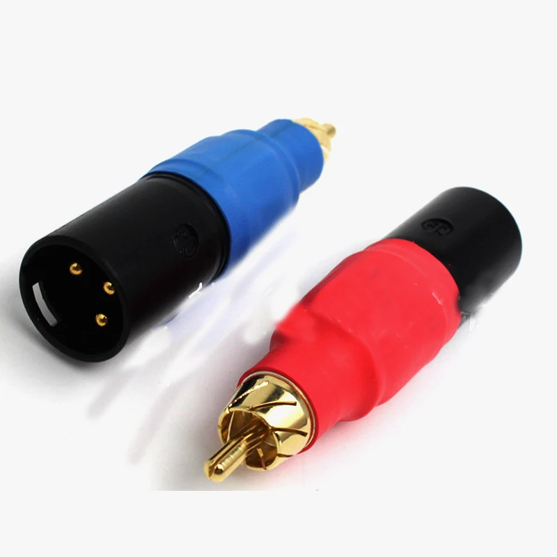 Hifi 4x Neutrik XLR enchufe a RCA enchufe adaptador oro equilibrado enchufe RCA