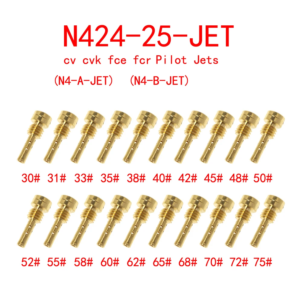 

10PCS of 4.5mmx0.75mm slow jet pilot thread for keihin cv cvk fce fcr carburetor N424-25 injector nozzle