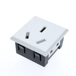 Australia New Zealand Card-type embedded 16A 3Pin UPS PDU AU Desktop Receptacle Socket ac power Panel Module Outlet