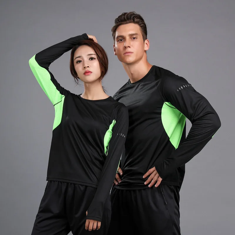 Men Women Long Sleeve Shirts Rashgard Bodybuilding Breathable Sport Shirt Running T-shirt Fitness Dry Fit Gym exercise T Shirt