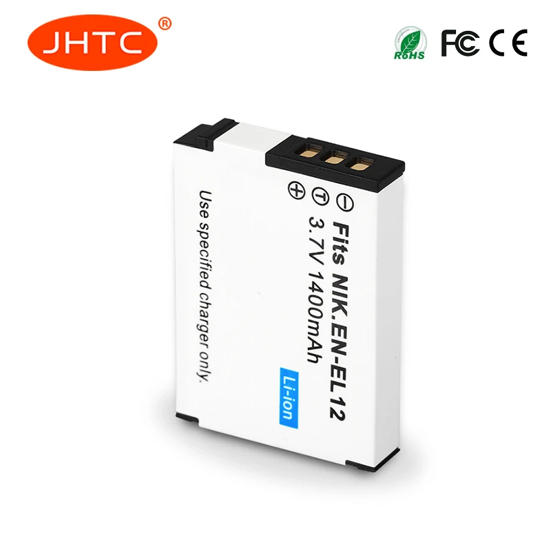 EN-EL12 1400mAh بطارية لنيكون CoolPix S610 S610c S620 S630 S710 S1000pj P300 P310 P330 S6200 S6300 S9400 S9500 EN EL12