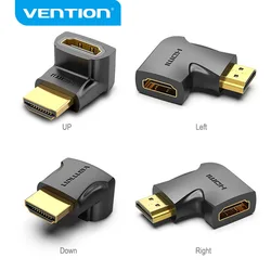 Vention HDMI Adapter 90 270 Degree Right Angle Male to Female Converter 4K HD Connector for HDTV PS4 TV Box HDMI Calbe Extender