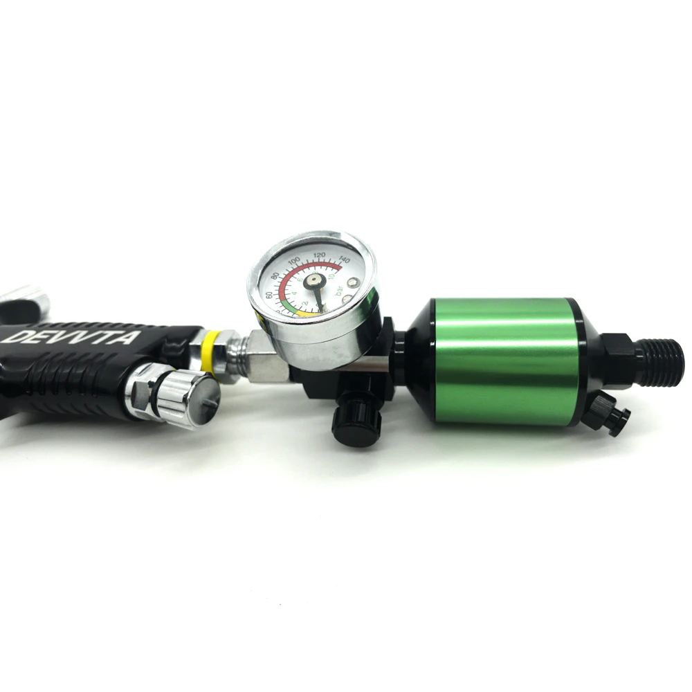 Air Regulator with Air Filter Oil-Water Separator Pneumatic Paint Spray Gun Air Regulator Gauge Water Trap Filter Tools
