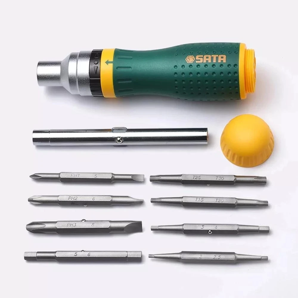 youpin dual-purpose ratchet multi-function screwdriver set 19 in 1 replaceable ratchet hand with mi home screwdriver