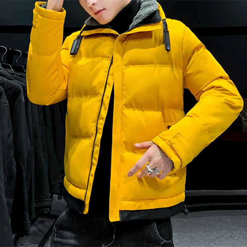 2021 Winter New Men Fashion Parkas Jacket Men Casual Hooded Parka Outerwear Windproof Warm Thick Parka Coats Male