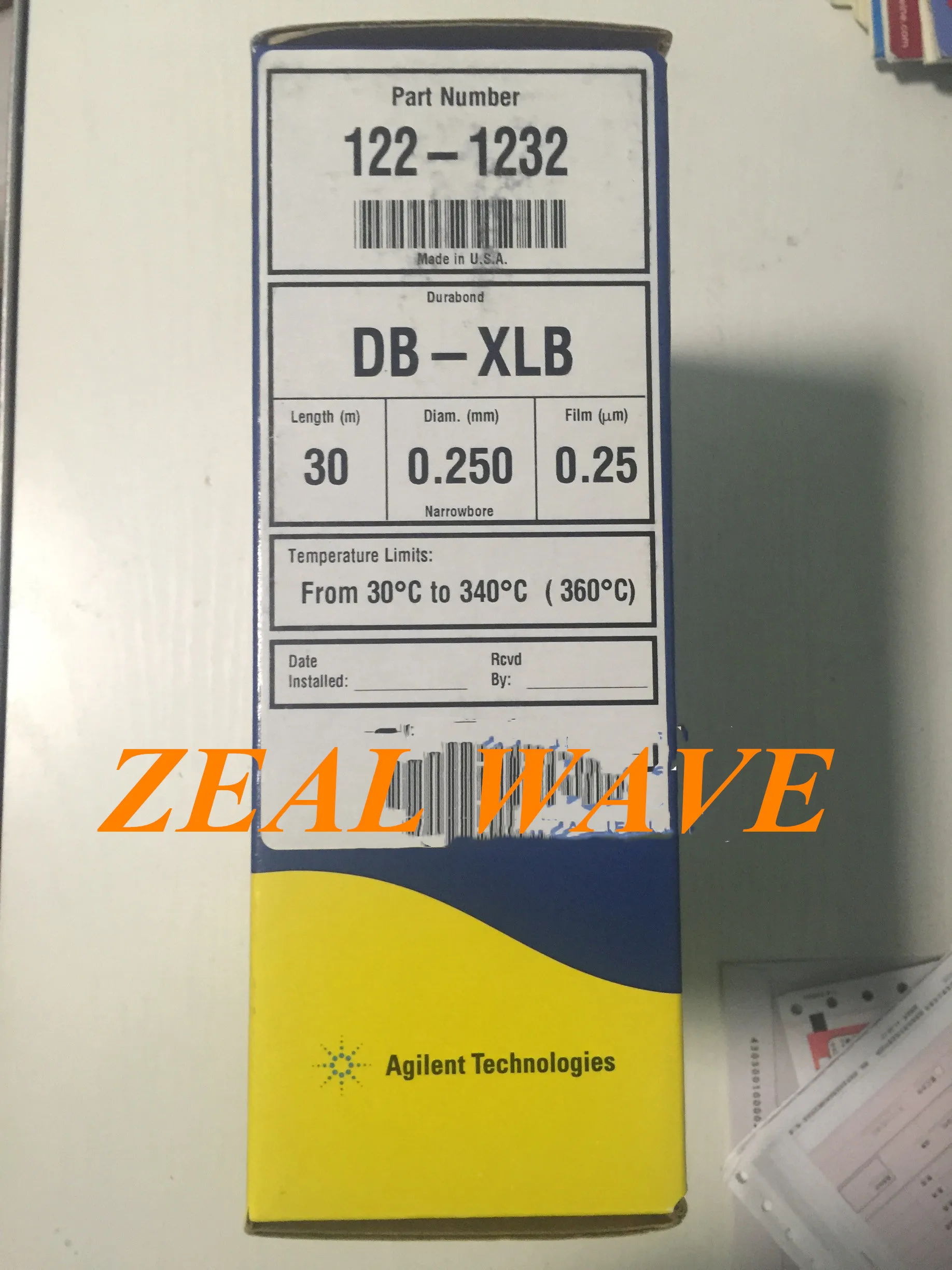 

DB Agilent Gas Capillary Chromatography Column DB-XLB 30m * 0.25 * 0.25um 122-1232