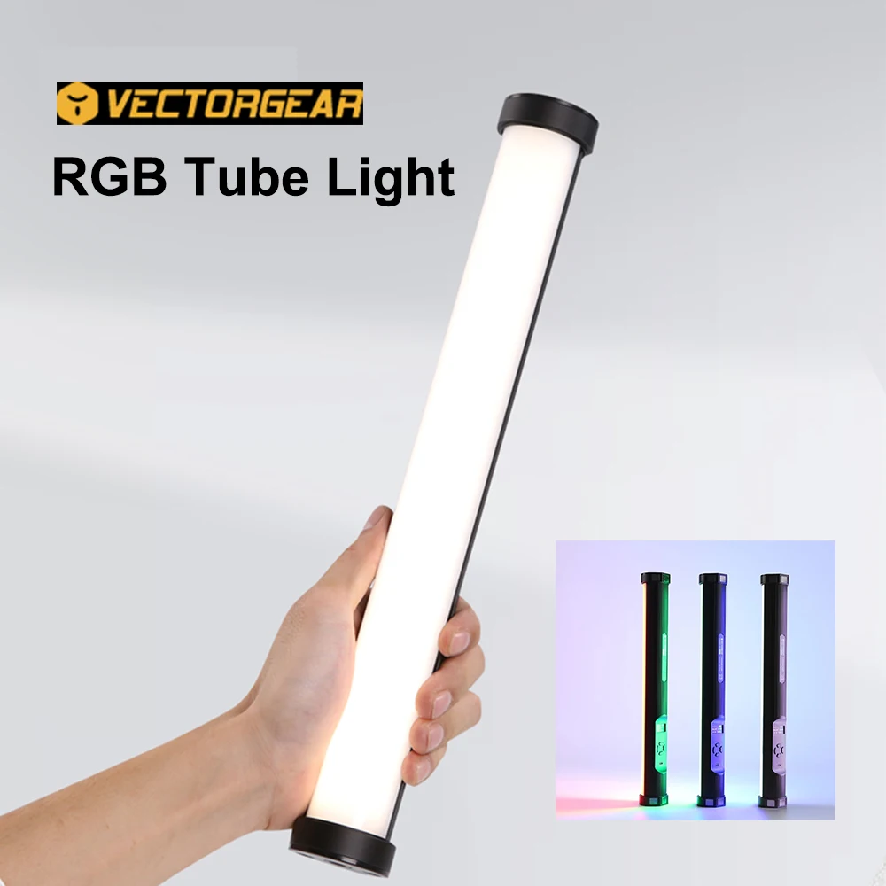 

Vectorgear BL240 LED RGB Tube Light bi-color 2600K-6000K Photography Lighting CCT HSL Photo Video Camera Handheld Tube Stick