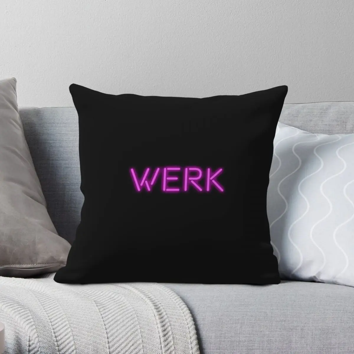 RuPaul's Drag Race Werk Square Pillowcase Polyester Linen Velvet Printed Zip Decor Pillow Case Home Cushion Cover