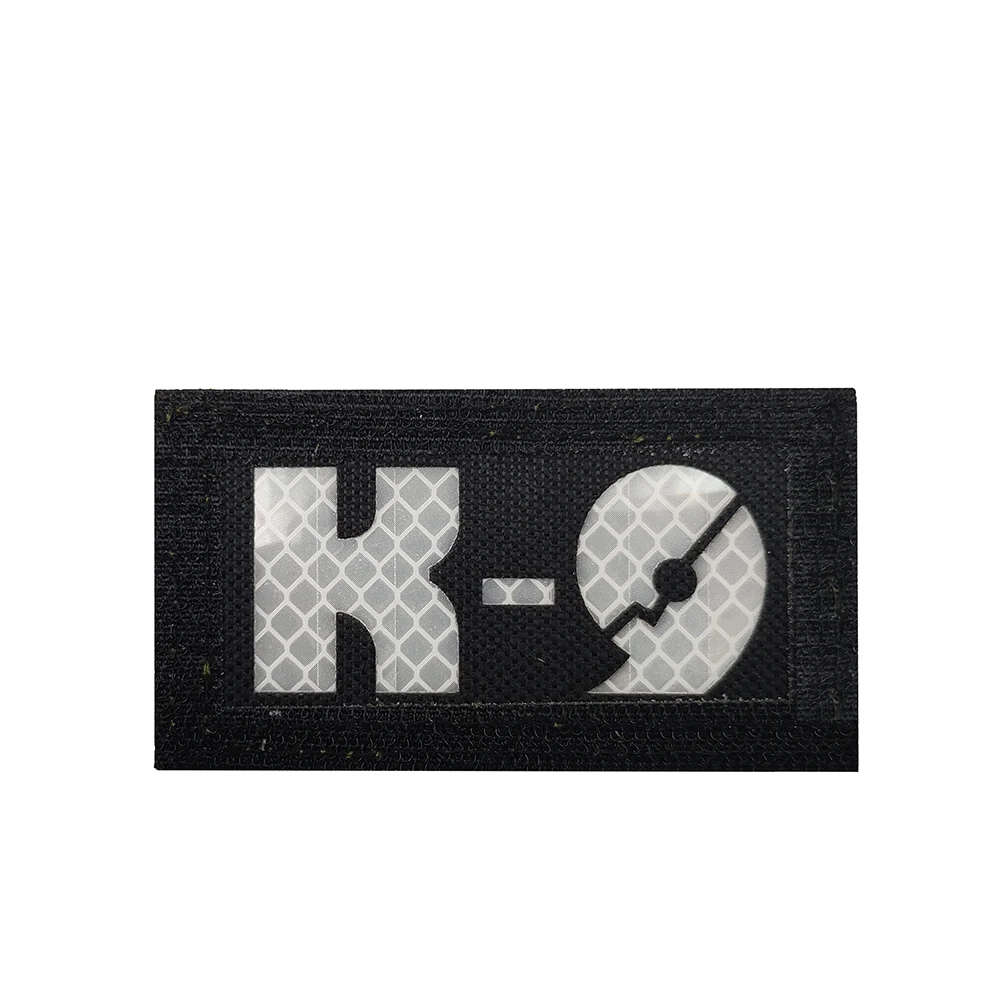 K9 Double Side Patch Armband Badge Applique Embellishment Reflective Glow In Dark Tactical Decorative Service Dog Patches