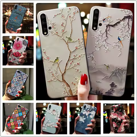 For Samsung Galaxy S20 S21 FE 5G S22 S23 S24 Ultra S 23 Plus Case 3D Relief Soft Silicon Cover S 22 21 20 Phone Cases S23Ultra