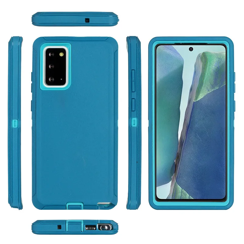 

Samsung s8 s9 s10 note10 s20 Plus no note9 note20 Ultra Heavy Duty Armor Back Clip Robot Phone Case PC+TPU Front&Back Shockproof