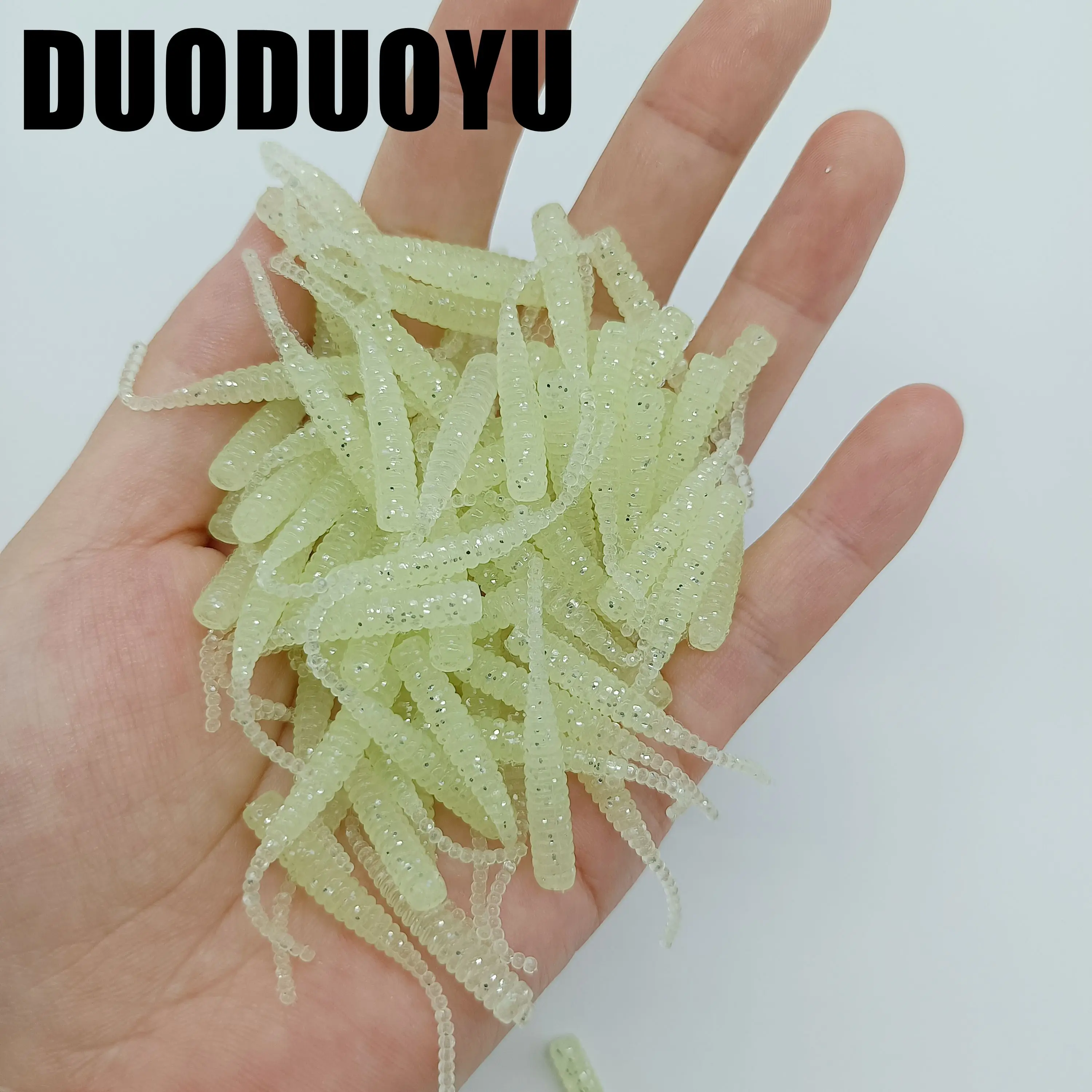 DUODUOYU 20 TEILE/LOS AJING Weicher Köder Rockfish Angeln Lockt 0,36g/40mm MINI Künstliche Köder Swimbaits Jig locken Wobbler Wurm Tackle – Detail 1