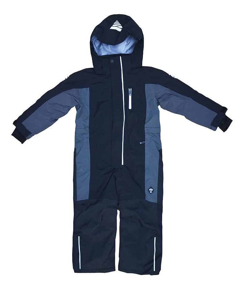 Children's one-piece ski suits, big children's winter suits, quilted, wind-proof, outdoor jackets, warm snow-country equipment