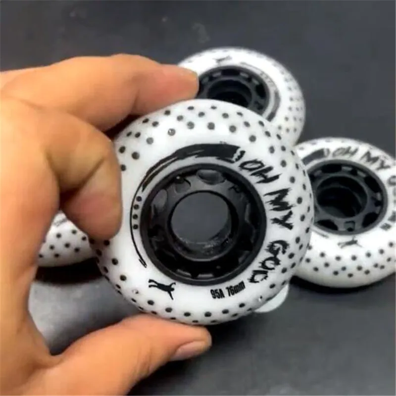 95A Supper Hard Slide Wheel 72mm 76mm 80mm Roller Wheels 104 208 Firestones Drift Spark Inline Skates Wheels Flash Flints Tires