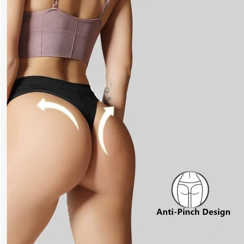 Tanga Sexy con agujeros de aire para mujer, ropa interior de malla transpirable, Tanga sin costuras, levantamiento elástico de glúteos, pantalones en T para mujer