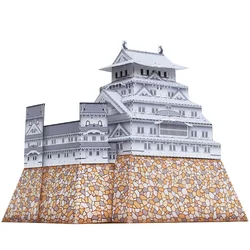Japan Himeji Castle Folding Mini 3D Paper Model Papercraft House DIY Art Origami Building Kids Adult Handmade Craft Toys QD-129
