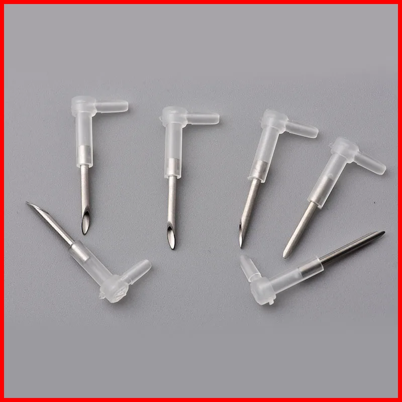 40pcs DIY CISS L Bend Elbow With Long Steel Sharp Needle Ink Tube Elbow CISS Hose Elbow Tube Connector