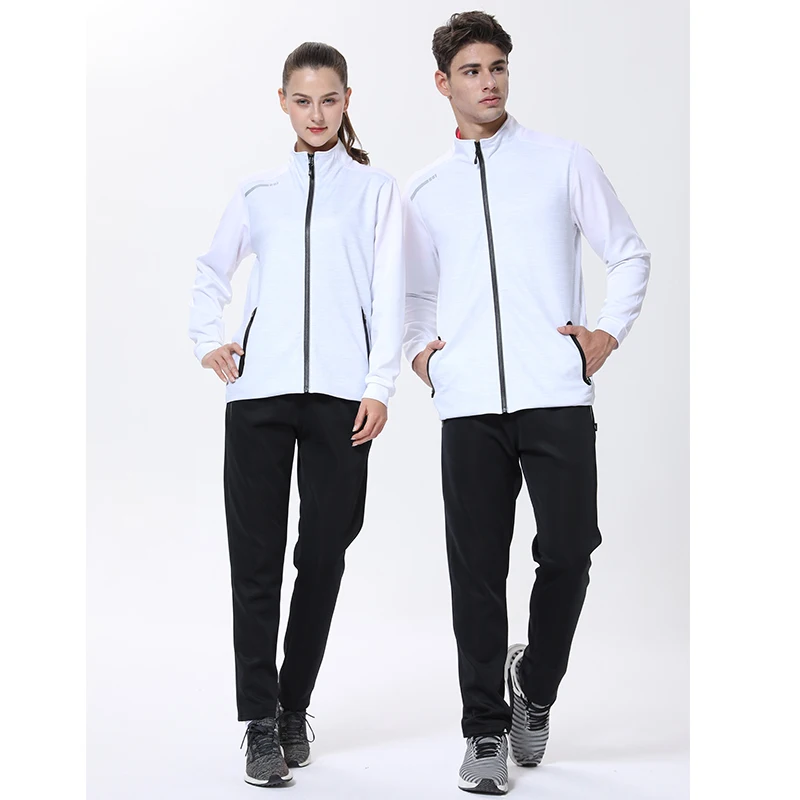 stock 250g polyester spandex sports jacket unisex outdoor Casual jacket longsleeve winter sports clothing