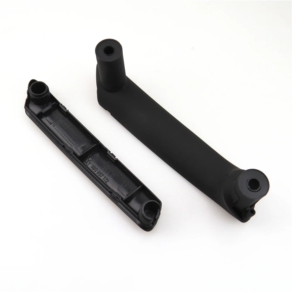 READXT Car Interior Front Right Door Black Pull Grab Handle With Trim Cover For VW Passat B5 1998-2005 3B0867172 3B0 867 180 A