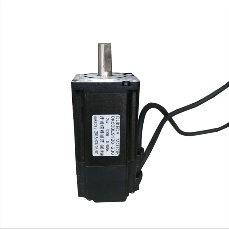 60 BLDC motor NEMA 24 Brushless DC motor 60mm 24V or 48V 400W  3000rpm 1.27Nm torque