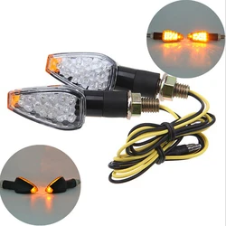 1PCS Universal 12V  Motorcycle Turn Signal Lamp Amber Light Indicator 14 LED