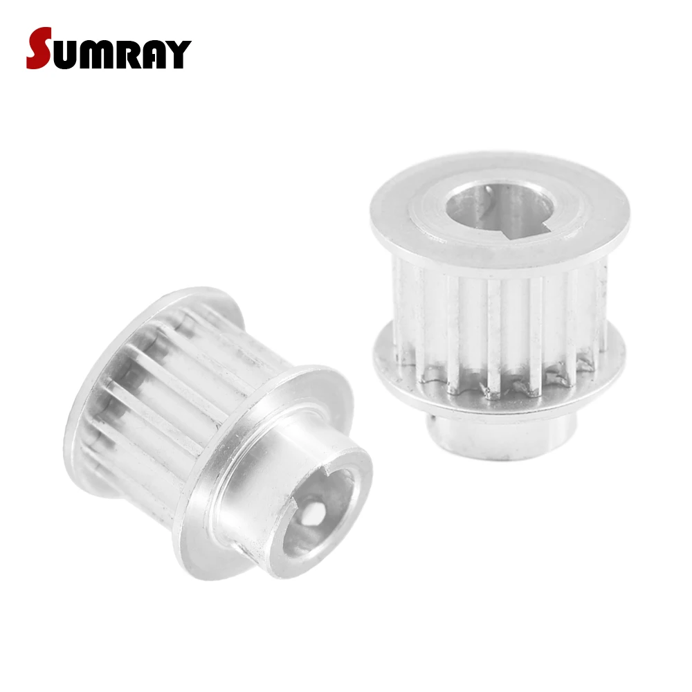 

2PCS 5M 16T Keyway Timing Pulley 8/10/12mm Bore Keyway Diameter 3/4mm 16/21mm Width Gear Belt Pulley for Laser Machine