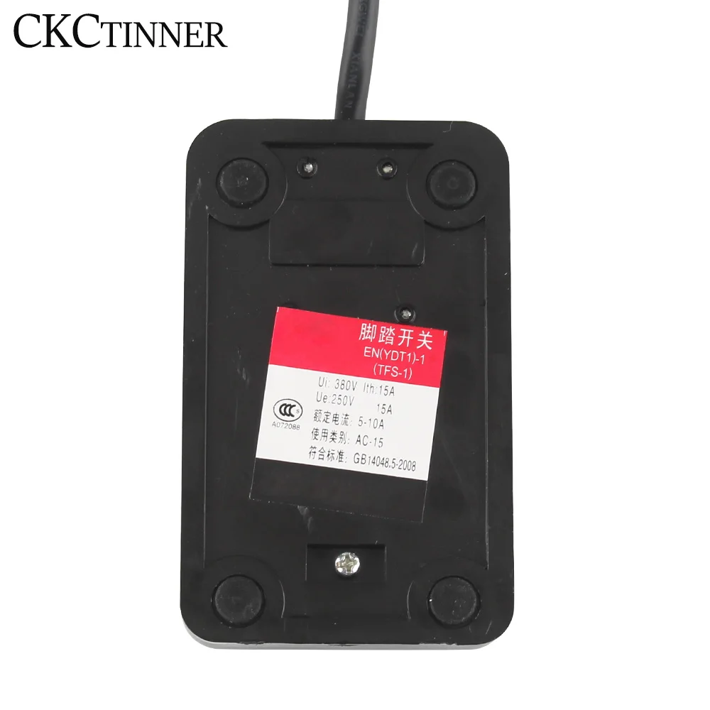 1pcs Plastic Electric Foot Pedal Switch SPDT on off 1NO 1NC Nonslip Metal Momentary Foot Power switch AC250V 10A