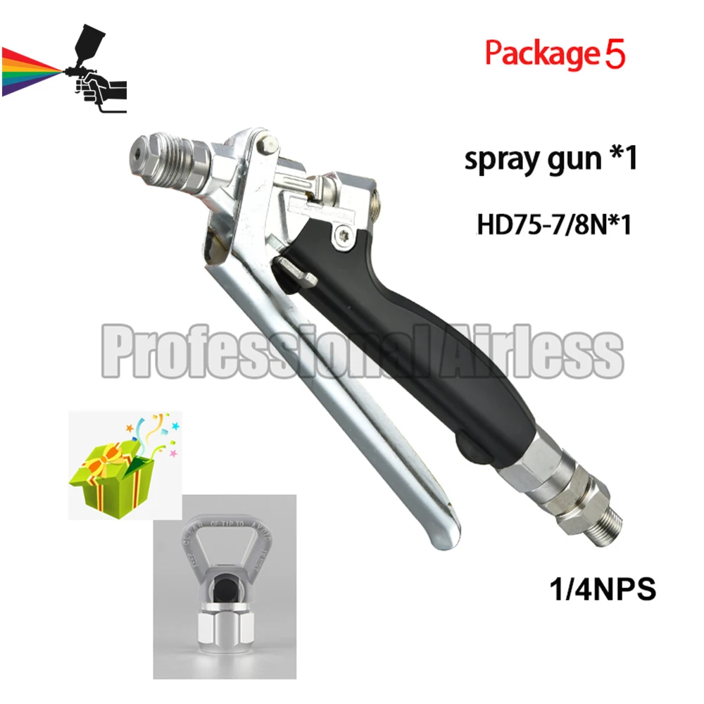 245820 Inline Heavy-duty Texture Gun Spraying Equipment Linear Texture Gun connect 3/8 1/4NPS HD519 TIP Wall Putty Airless Gun