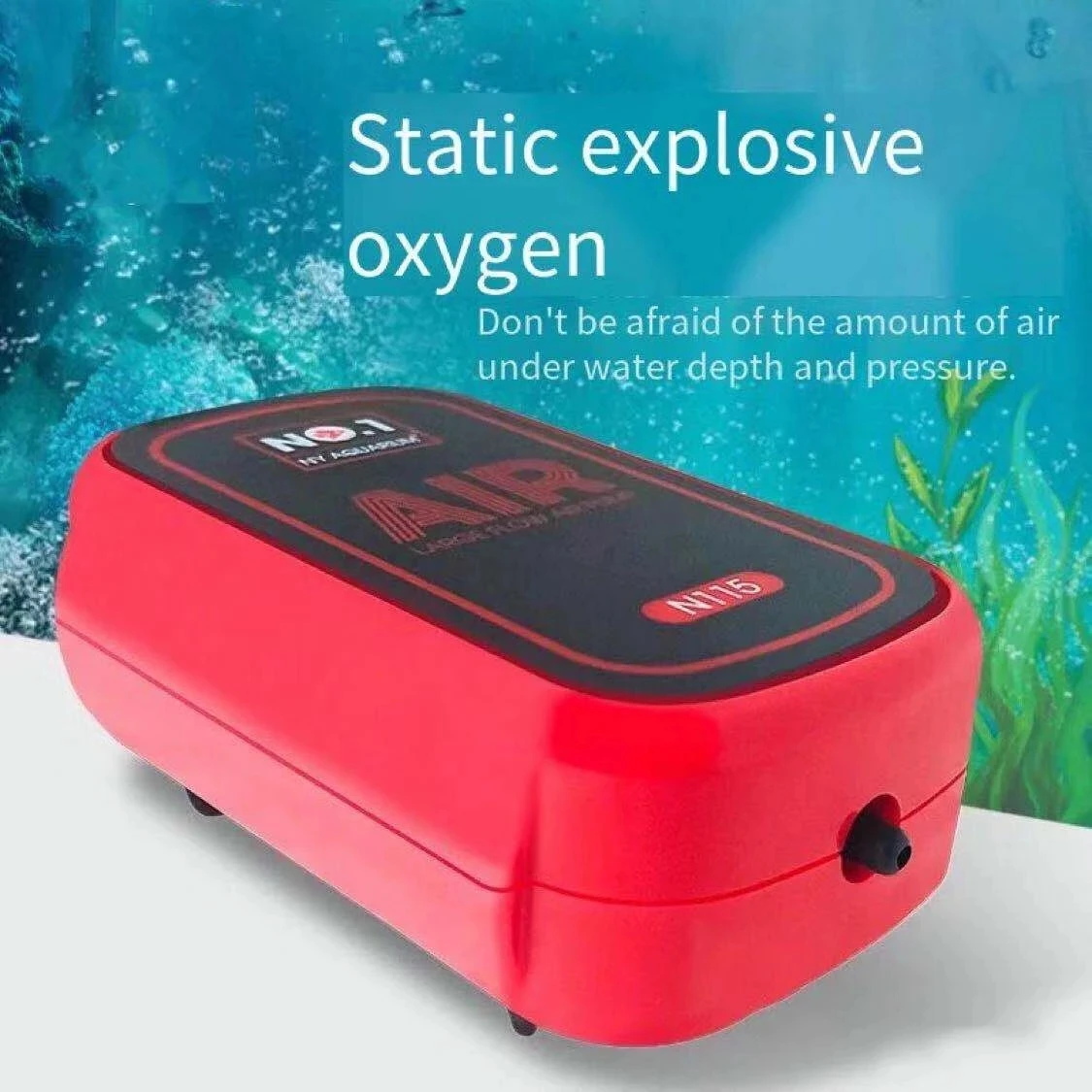 Fish tank small oxygen machine mini air compressor ultra-quiet oxygen pump portable oxygen pump aquarium accessories220-240V1.5W