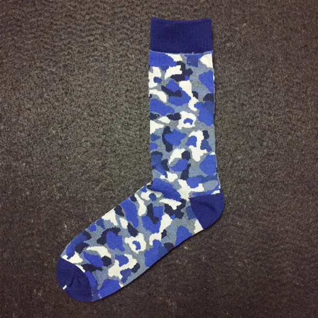 1 pairs Harajuku Sen Department retro tube socks high quality men in camouflage skateboard street fight color Tide socks meias