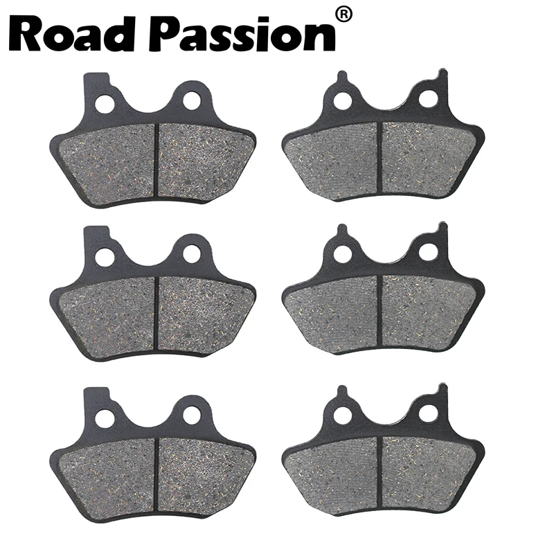 Motorcycle Front and Right Brake Pads for Harley FLHTC / FLHTCi Electra 2000 2001 2002 2003 2004 FLHR Road King 2000-2007