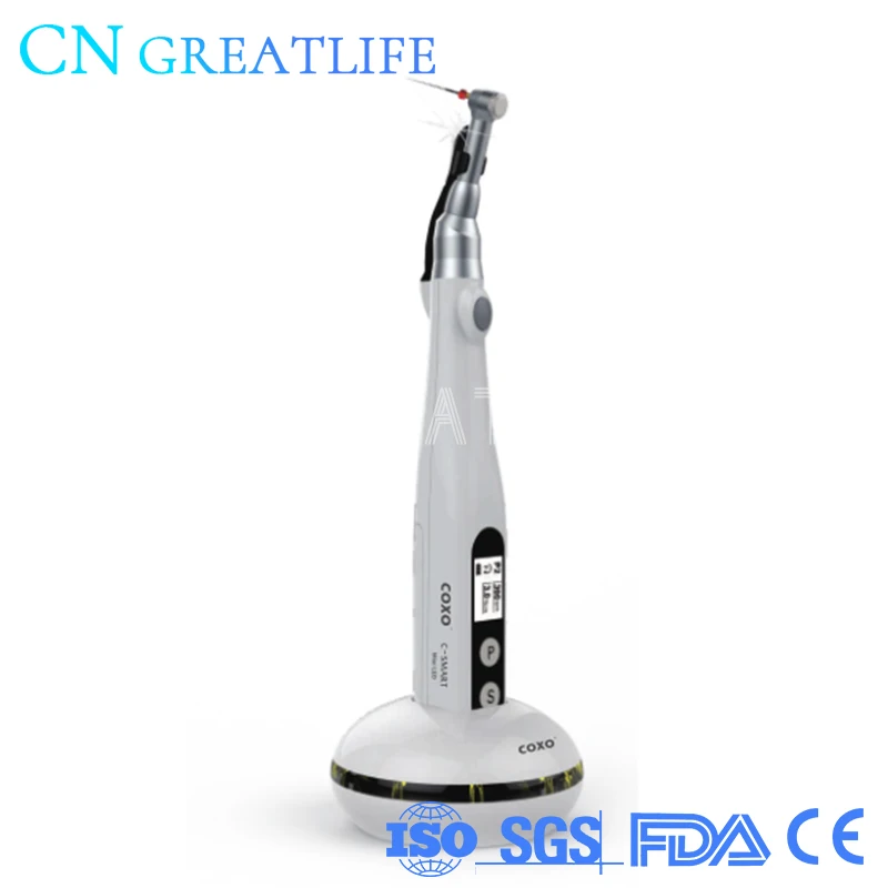 Coxo Wireless C Smart Mini Led Endo Rotary Motor Dental Endo Motor with 1:1 Push Button Contra Angle Dental Instrument