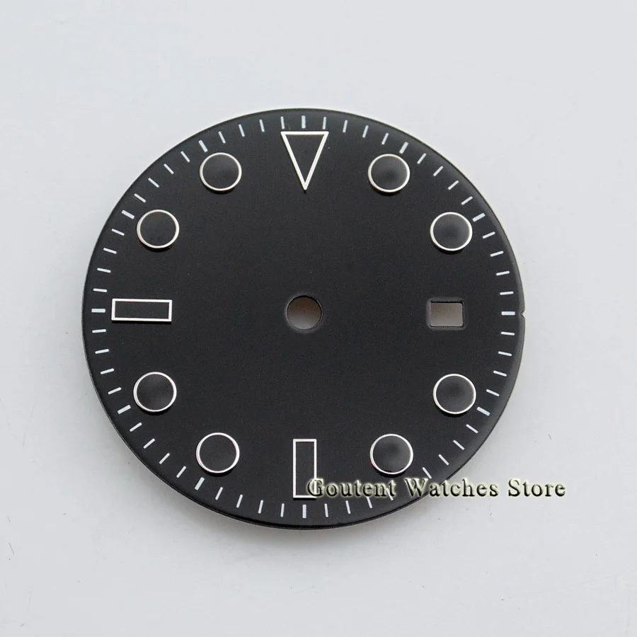 1PCS Goutent 28.5mm Sterile Dial With Date Window fit 2824 2836 Miyota 8215 8205 821A movement