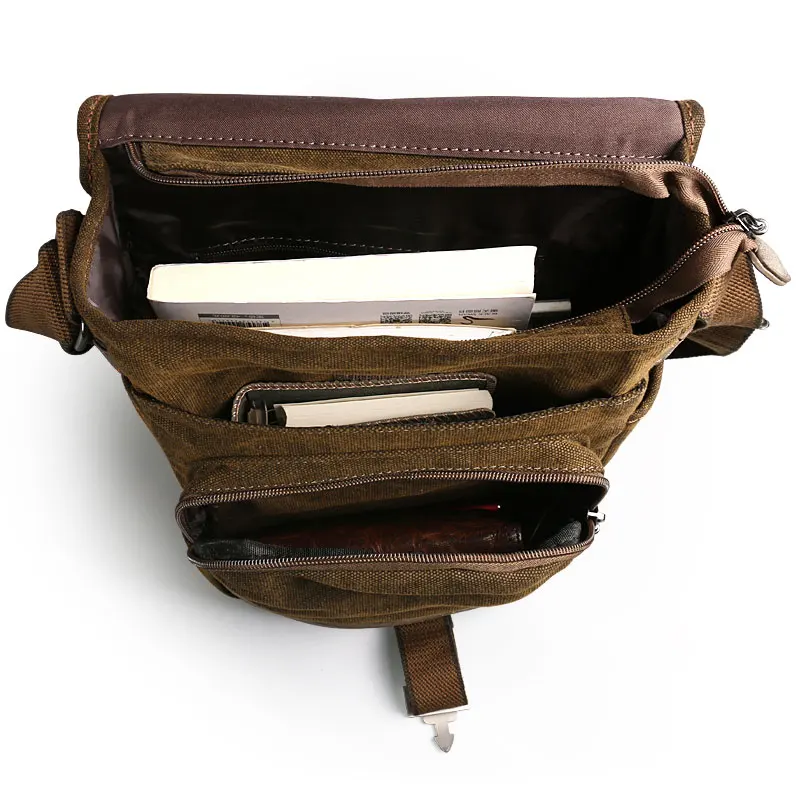 Retro Canvas Shoulder Bags Leisure Wear Resistant Cross Messenger Vintage Bag Fashion Crossbody Bag