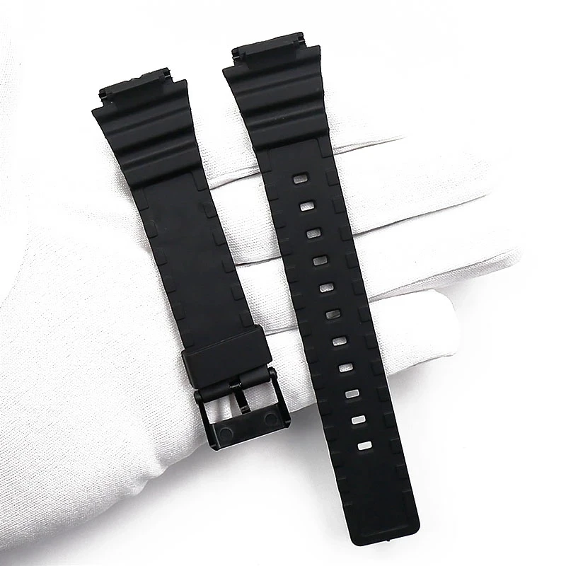 Watch Strap for Casio MRW-200H W-752 w-s210H W-800H W-735H Black Men Watchband Pin Buckle Watch band Watch accessories