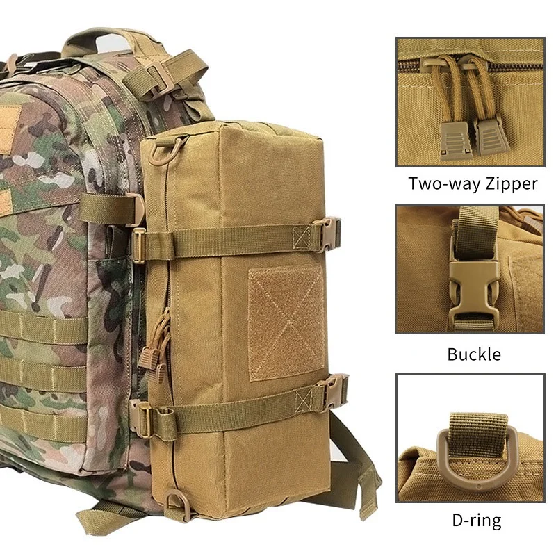 Tactical Backpack Molle Sling Bag Hunting Accessories Storage Pouch Nylon Outdoor Sports Camping Hiking Travel Pack