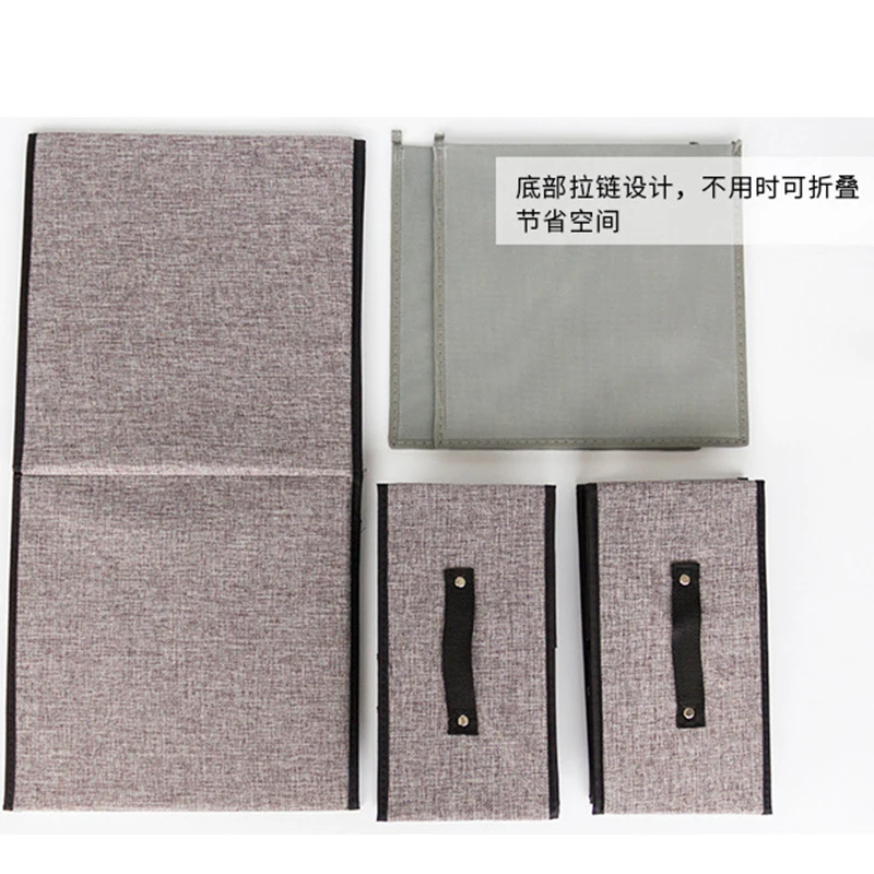 New Washable cotton Linen Storage Box Clothes Socks Toy Snacks Sundries Organizer Cosmetics Storage Basket Drawer Storage Box