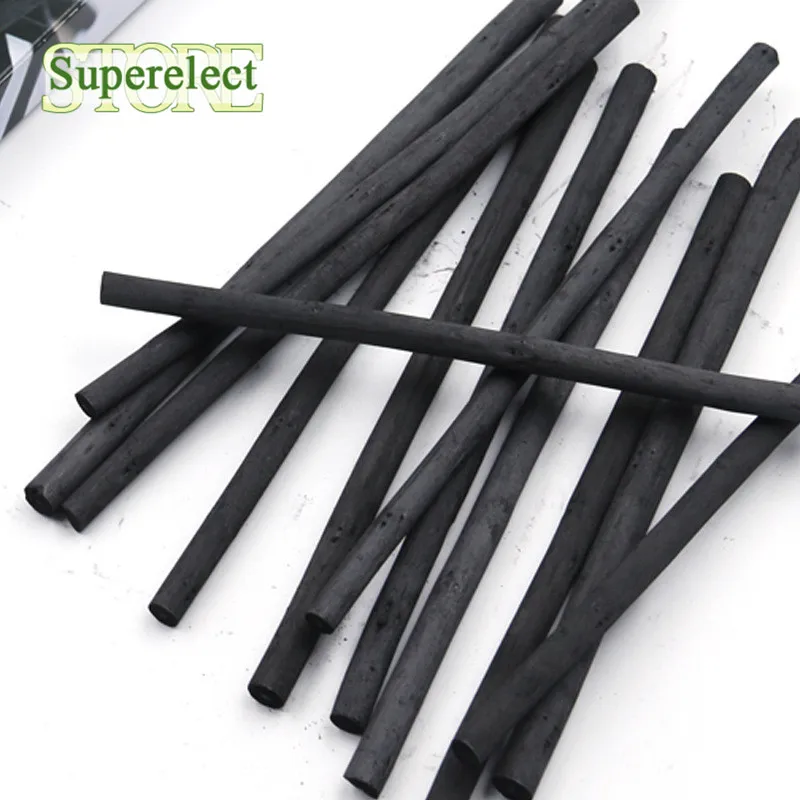 Sketch Charcoal Bars Profession Artist Willow Charcoal for Student Oil Crayons Painting Drawing Art Supplies 3-8mm Sketch