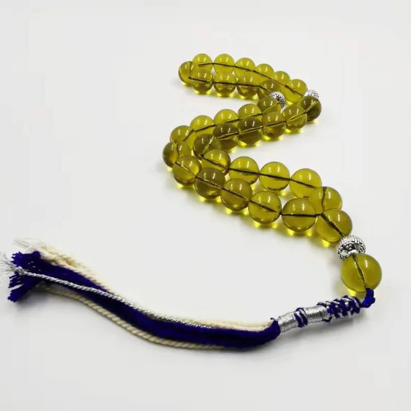 Tasbih Muslim Bracelets Ambers Color Resin Islam Rosary handmade Kuwait 2021 Fashion jewelry 33 45 51 66 99 prayer beads Misbaha