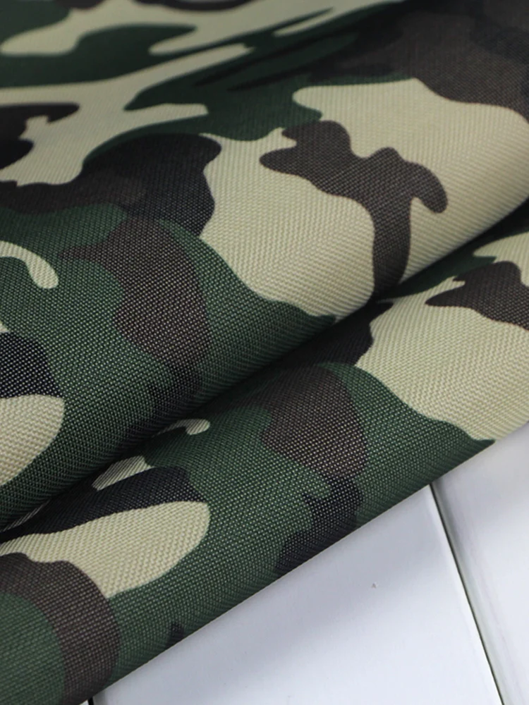 150cmx100cm Oxford Cloth Camouflage Waterproof Fabric Plusthick PVC Coating Raincoat Fabric Sunshade Cloth Camouflage Fabric